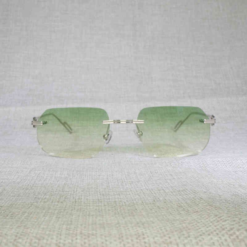 Silver Frame Green