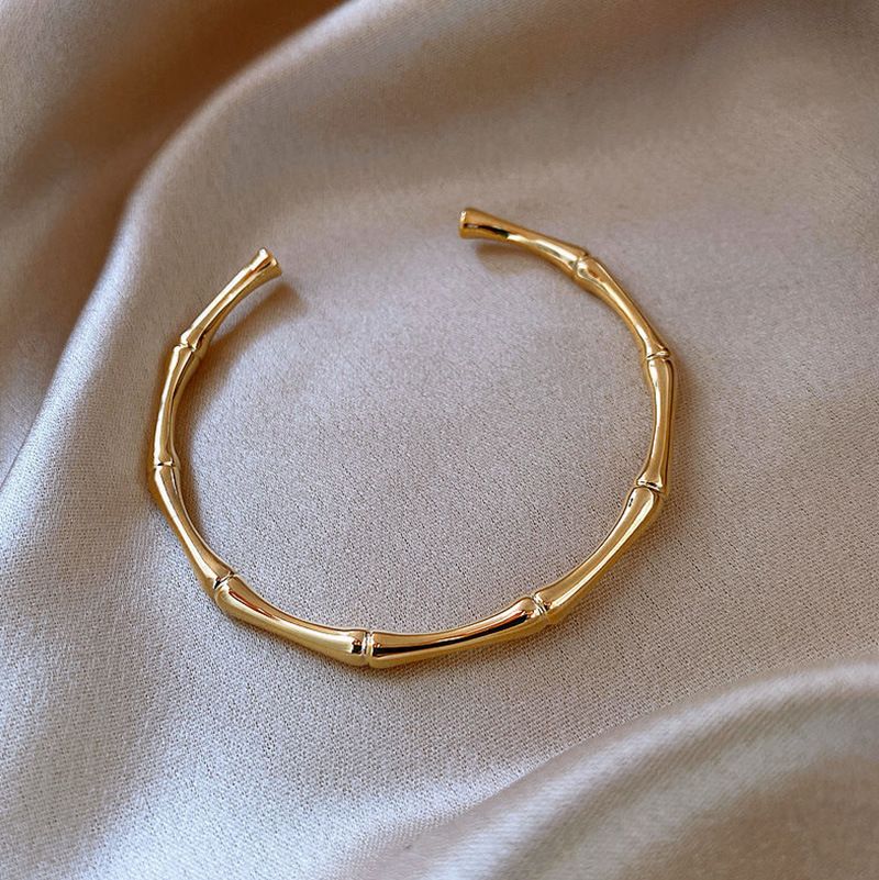 Golden bamboo bracelet