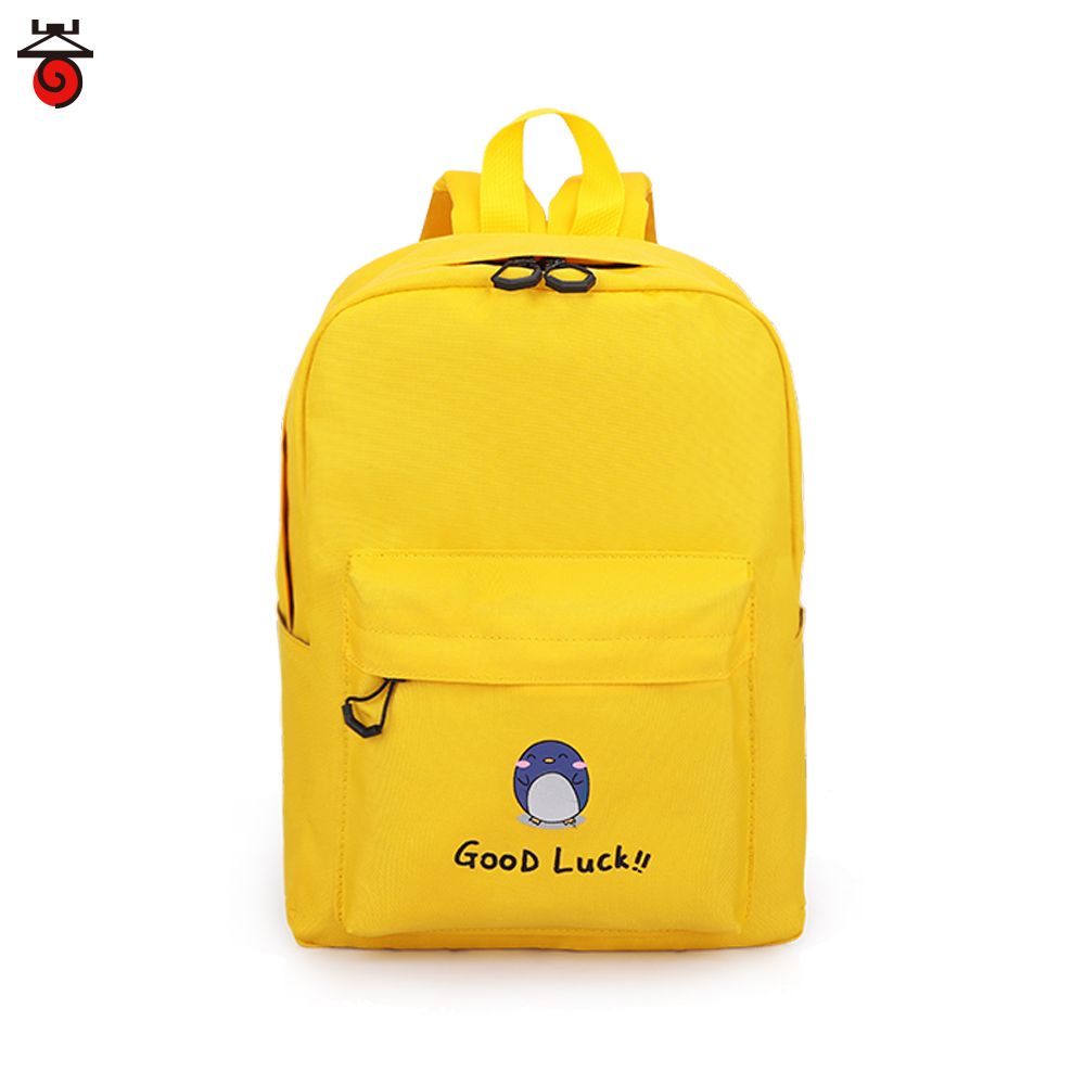 miembro Aceptado Húmedo Nueva moda femenina mochila mujer amarilla mochilas ligeras mochila color  sólido todo-partido coreano para regalos
