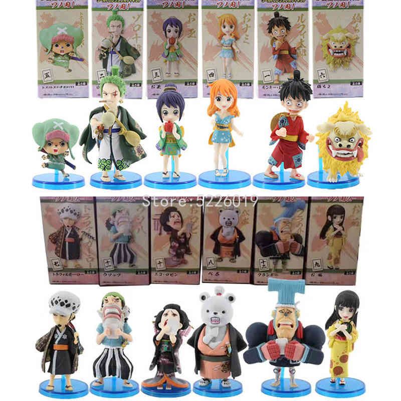 Buy Dropshipping Action Toy Figures Online Cheap One Piece Anime Figure Toys Land Of Wano Luffy Roronoa Zoro Nami Chopper Kikjo Kimono Ver Pvc Action Figure Toys X0503 By Musuo05