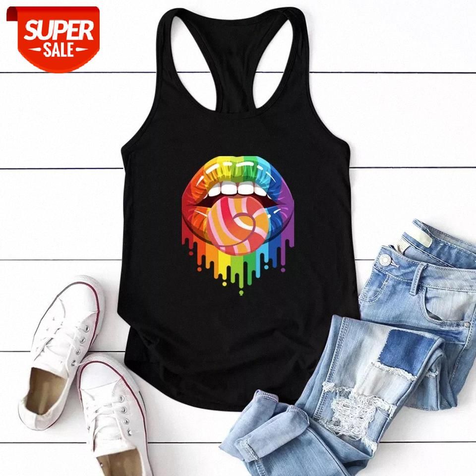 Tops De Mujer Chaleco Sin Mangas Con Estampado De Cuello En Tops De Mujer Chaleco Sin Mangas Con Estampado De Cuello En
