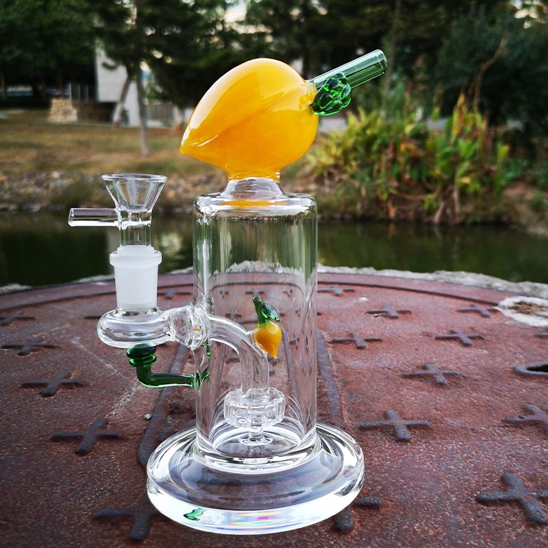 Orange bong with bowl