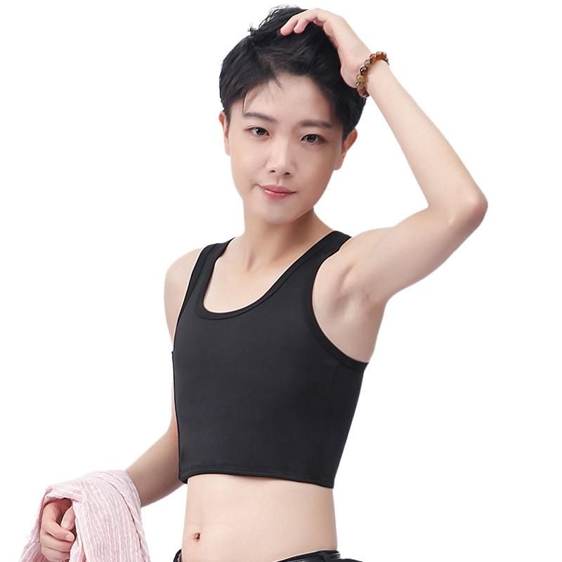 2021 Tomboy Strengthen Bandage Chest Binder Vest Flat Breast Slim Shaper FTM Lesbian Les Trans