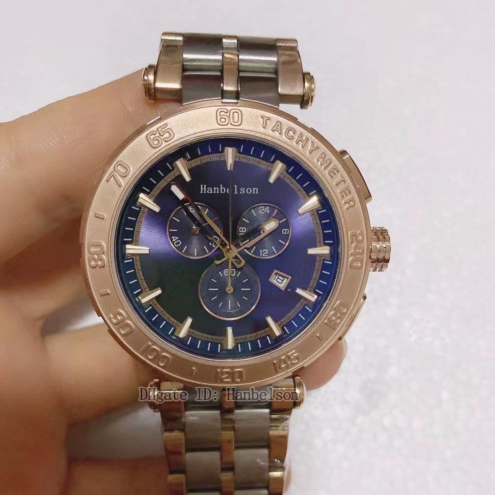 Two-tone rose gold (blue dial)