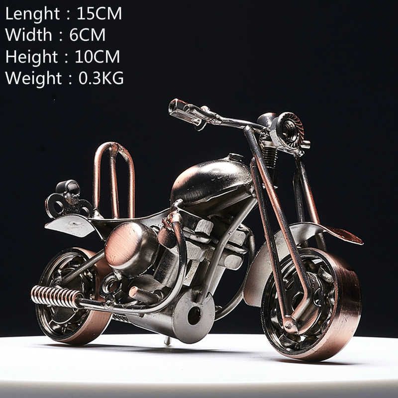 Bronzen motorfiets f