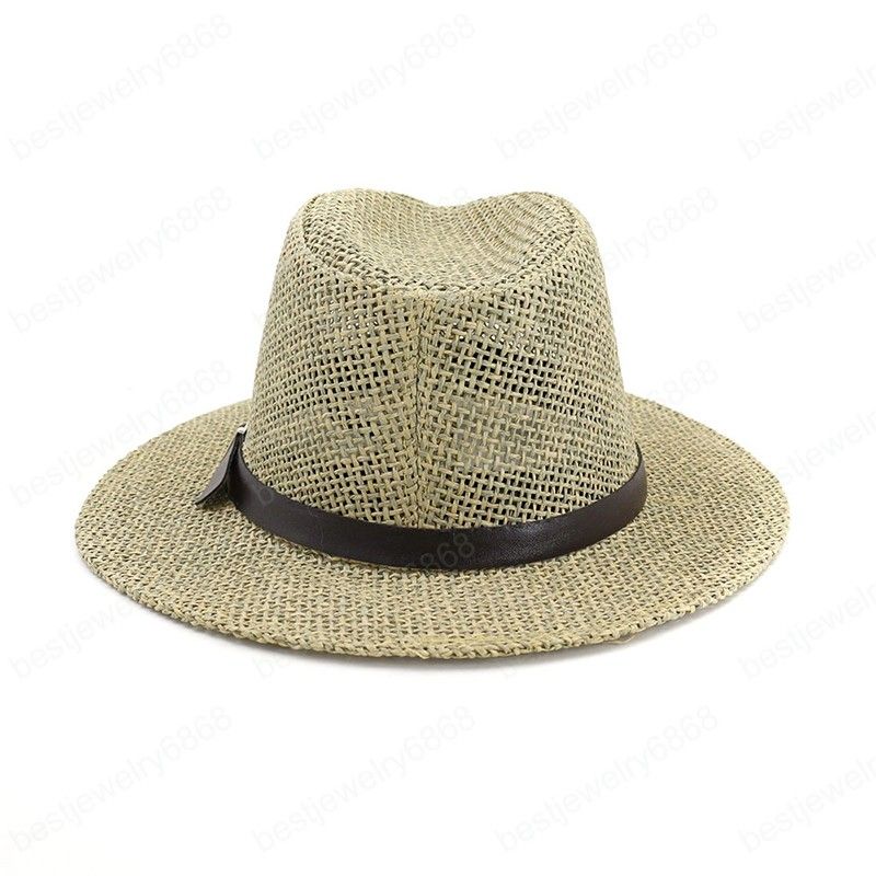 Color : Natural, Size : 56-58cm Sombrero de invitado de boda DIMDIM MYCHOME 2018 New Sun Hat Sombrero de paja rojo para mujeres Sombrero de verano 