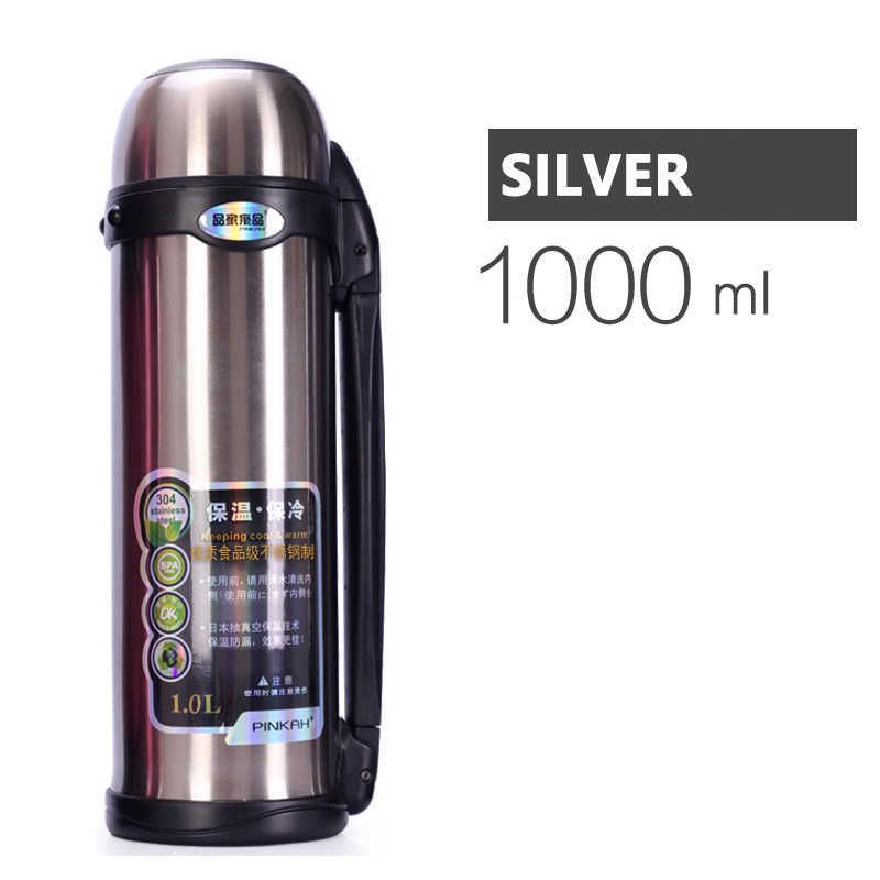 Silber-Thermos-1L-0,8-1L