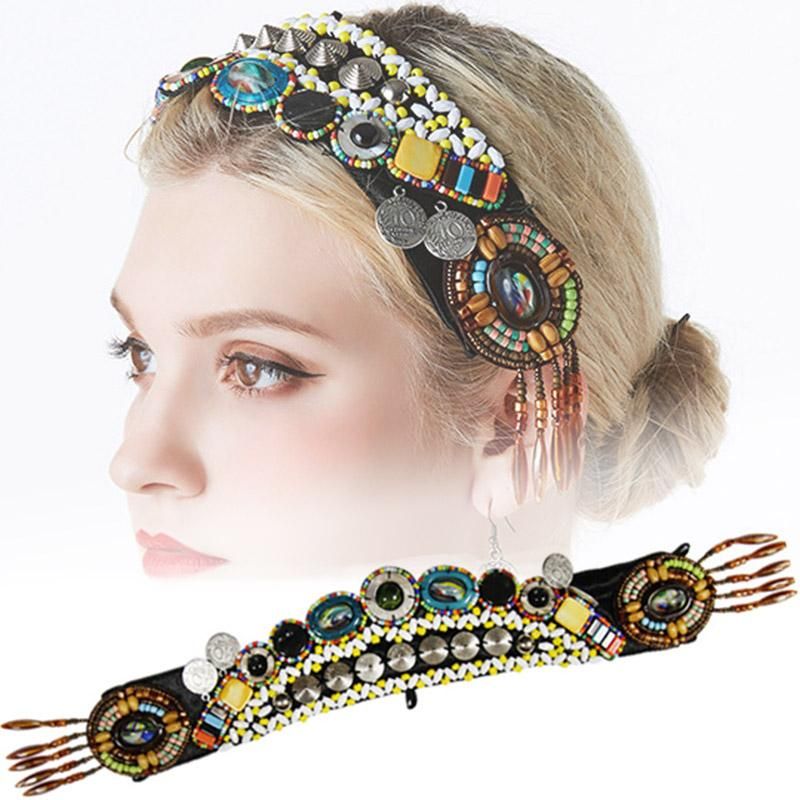 Hair Clips & Barrettes Belly Dance Headwear ATS Tribal Style For Classical Performance Show Accessories EA Hair Clips & Barrettes Belly Dance Headwear ATS Tribal Style For Classical Performance Show Accessories EA