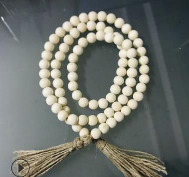 #1 wood bead garland