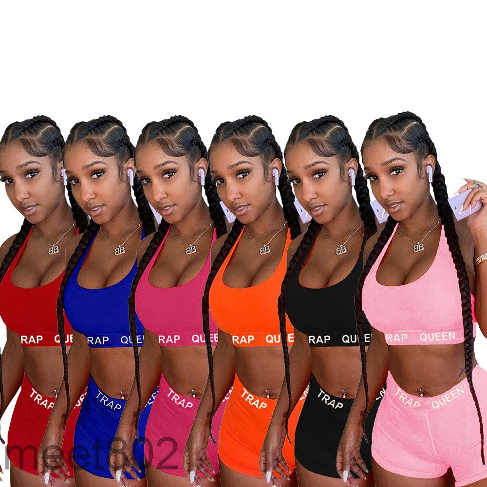 Compra Chándal De Mujer Summer Casual Deportes Casual Color Sólido Carta  Impresión De Dos Piezas Conjuntos De Dos Piezas 2021 Moda Diseñadora Sexy  Venta Caliente Sling Sling Traje Barato | Entrega Rápida