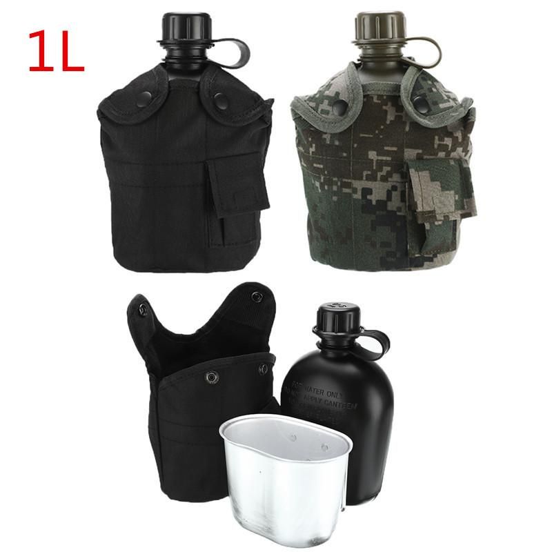 hiking canteen 3 piece Tactical Military Camouflage Camping Water