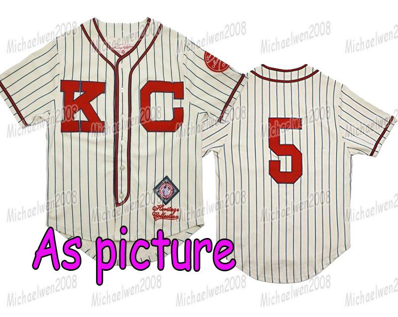 Kansas City Monarchs Jersey Throwback 5 Jackie Robinson Negro League