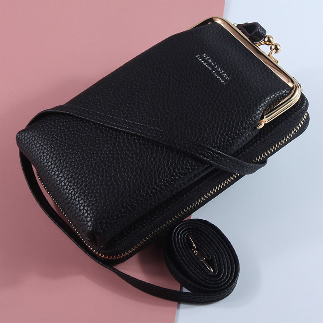 zip around crossbody bolsa