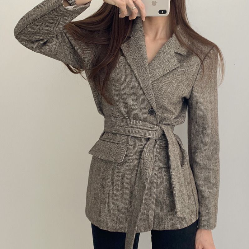Blazer vintage mujer clearance