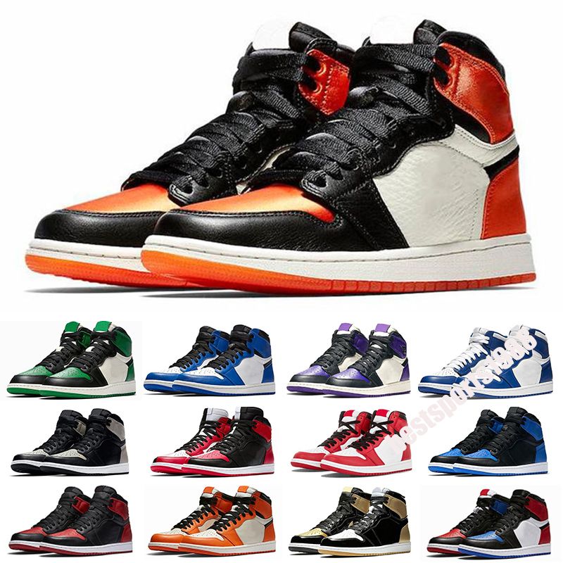Compra Nike Air Jordan 1 Llegada Jump 1 1S High Black Toe No Para Reventa  Hombres Mujeres Zapatos Cesta Bola Obsidian UND White Mens Womens Sneakers  36 45 Barato | Entrega Rápida Y Calidad | Es.Dhgate
