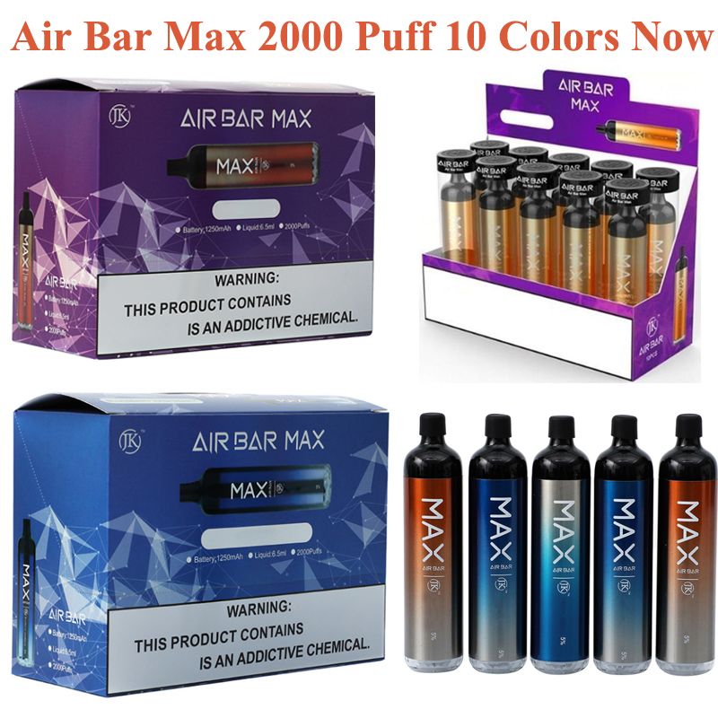 Air Bar Max Lux Cigarettes Disposable Device 500mah Battery 2.7ml Vape