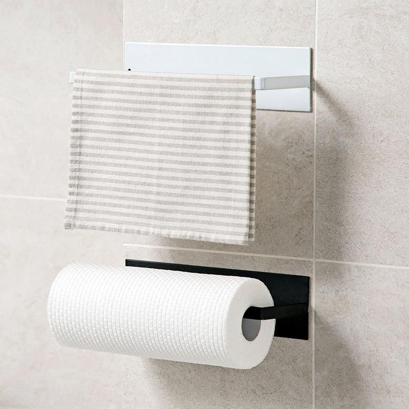 Acero Inoxidable moderna plaza titular de baño de toallas de mano papel higiénico Percha