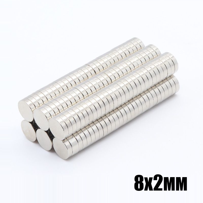 Wholesale - In Stock 100pcs Strong Round NdFeB Magnets Dia 8x2mm N35 Rare Earth Neodymium Permanent Craft/DIY Magnet