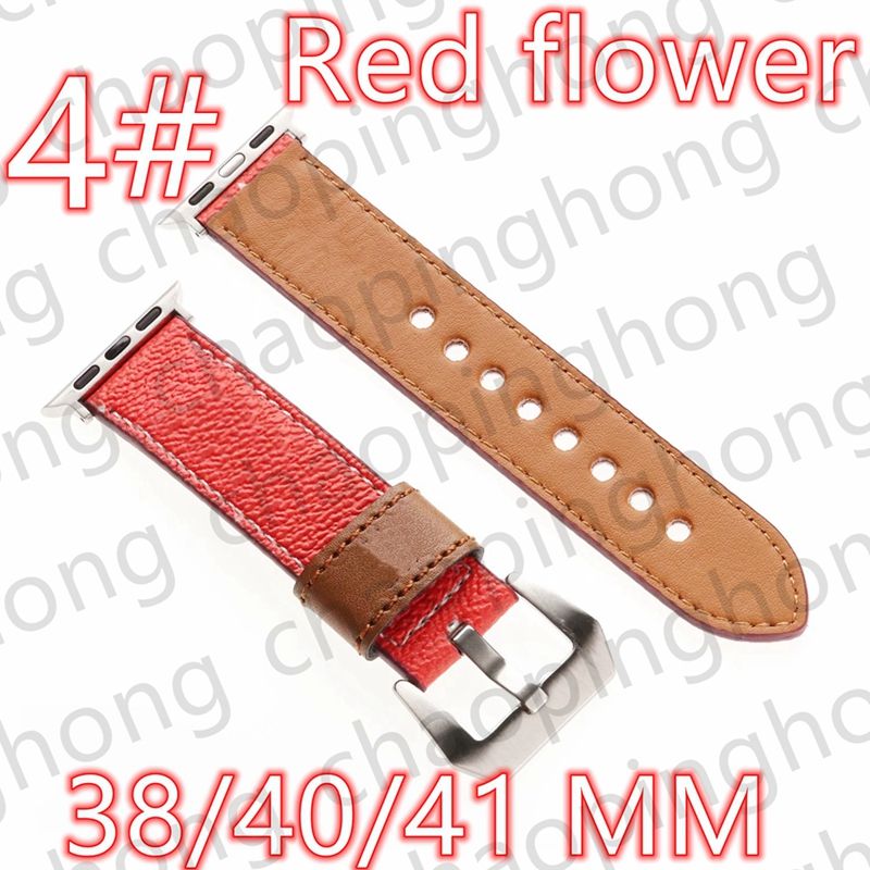 4# 38/40/41mm Red Flower+LOGO