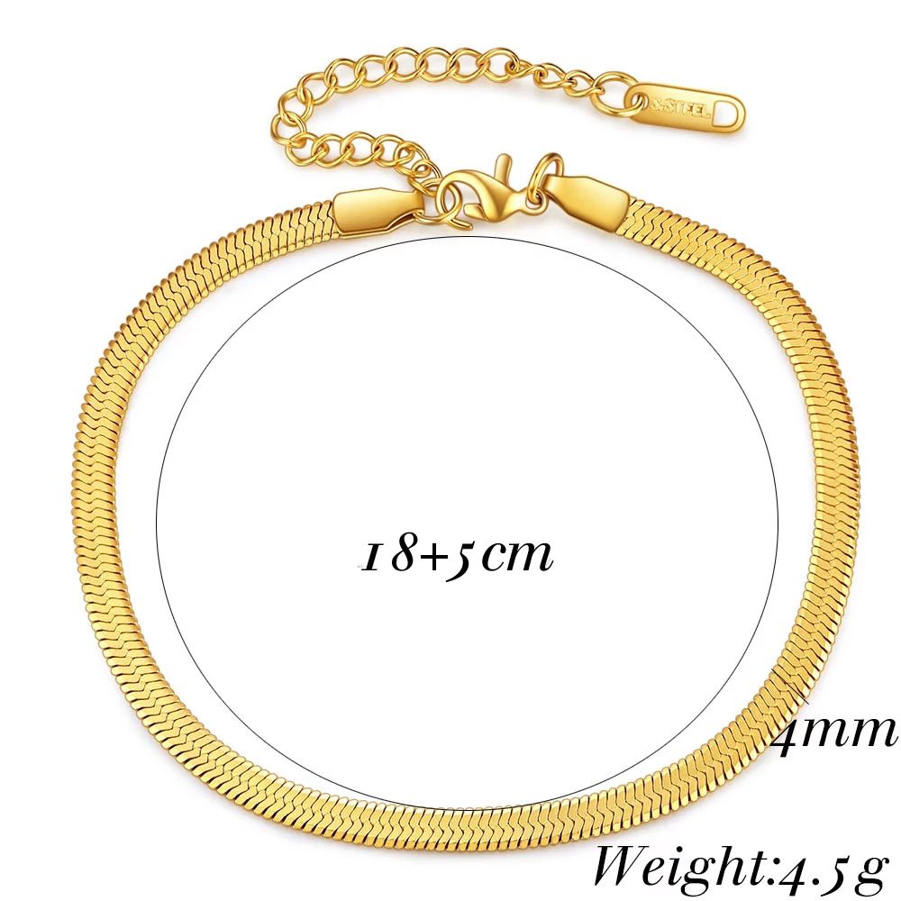 bracelet gold 18cm