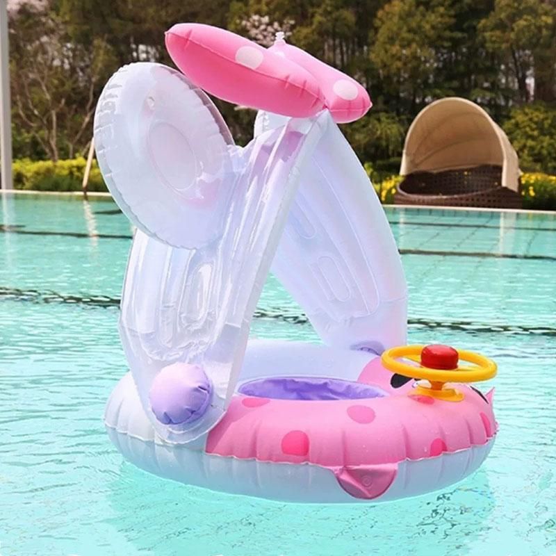 salvavidas de natación para bebés piscina de sombrilla Flotar Círculo inflable Círculo Flotante