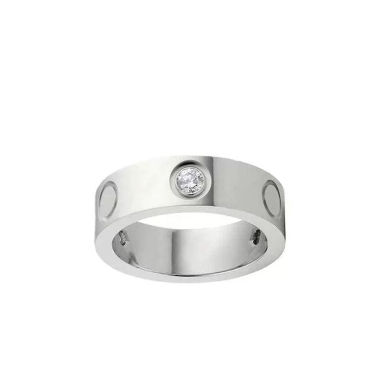 4mm silver with diamond