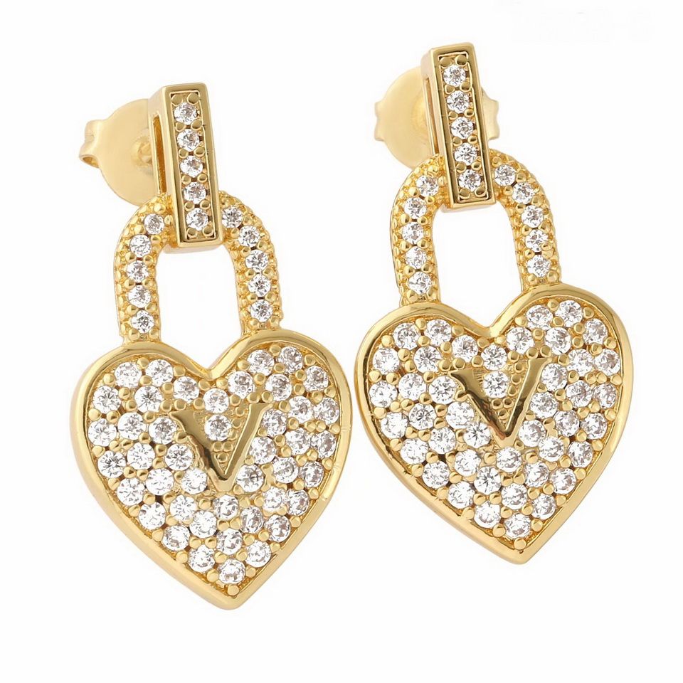 Yellow gold-Earrings