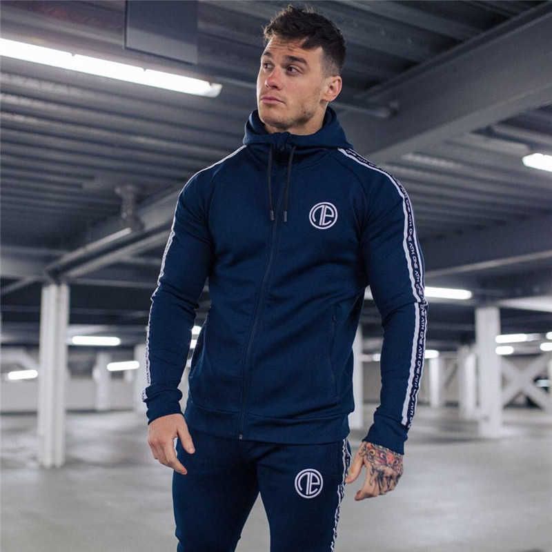 Acquistare Nuove Tuta Tute Suits Uomo Fitness Con Cappuccio Con Cappuccio  Con Cappuccio + Pantaloni Da Jogger Bodybuilding Pantaloni Elastico Slim  Fit Pants Maschi X0601 Economico | Consegna Veloce E Qualità | It.Dhgate