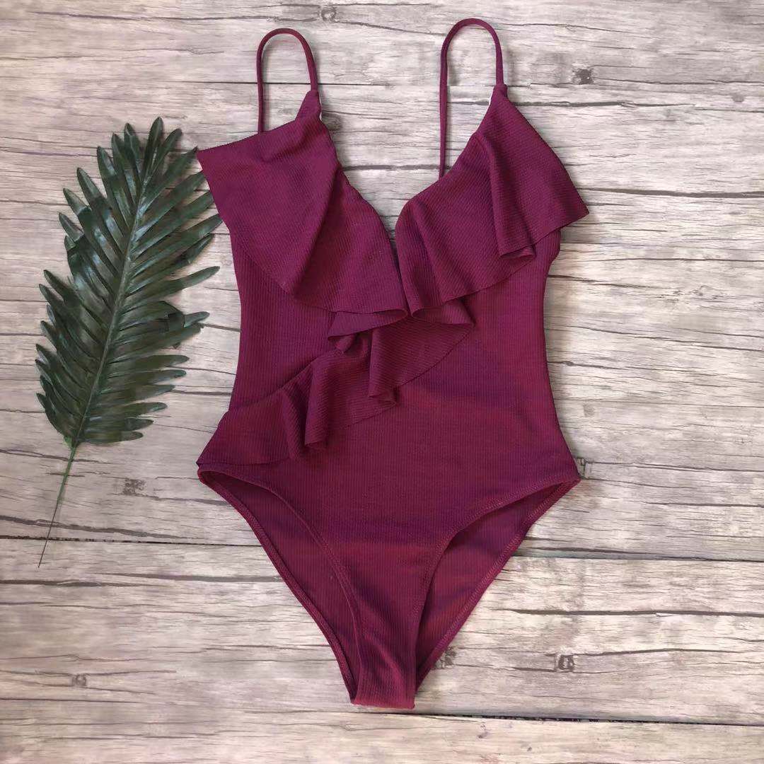 Wine Red Ruffle Suit