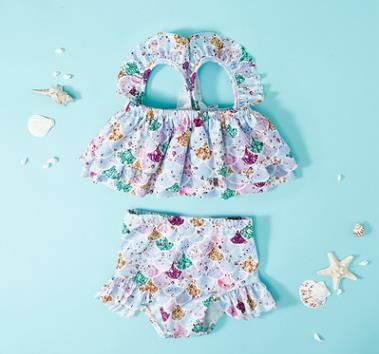 #4 printed baby swimsuits