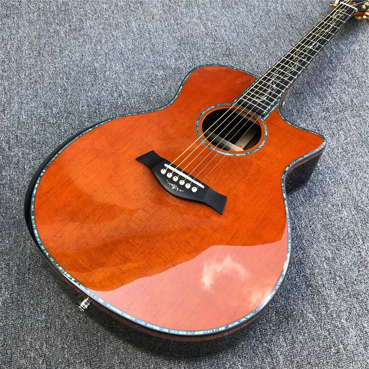 Compra Guitarra Acústica De Cedro Sólido Personalizado PS14, Con  Incrustaciones De Abulón Diapasón De Ébano, Cocobolo De 41 Pulgadas De  Vuelta Y DIDES PS14CE GUITARRA Barato | Entrega Rápida Y Calidad | Es.Dhgate