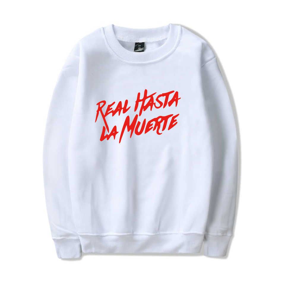 Anuel AA Álbum Real Hasta La Muerte Sudadera Hombres Mujeres 2021 Hip Hop Cuello redondo Masculino /
