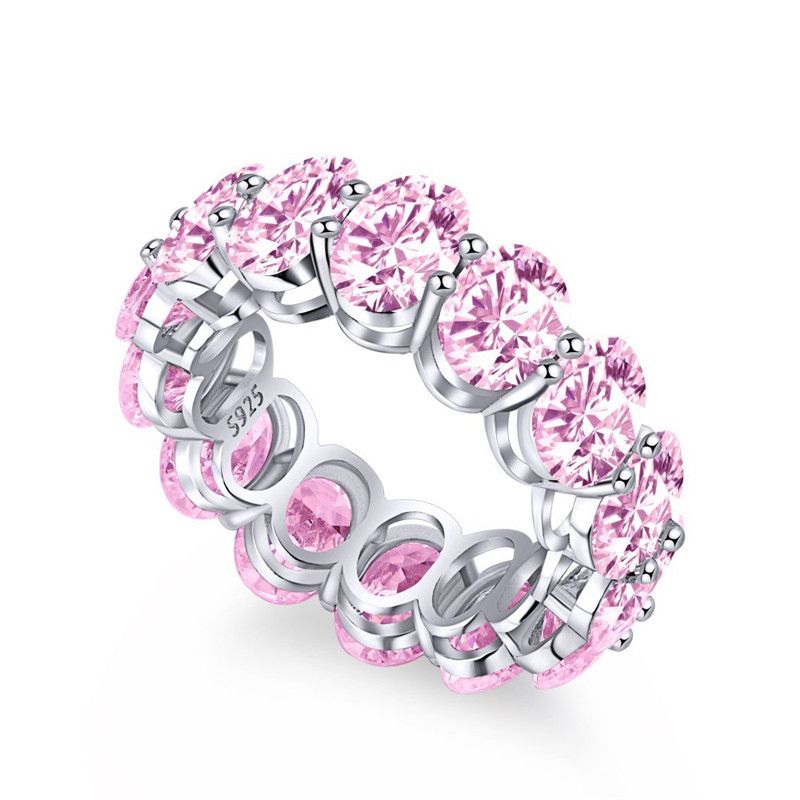 Oval Pink Cz