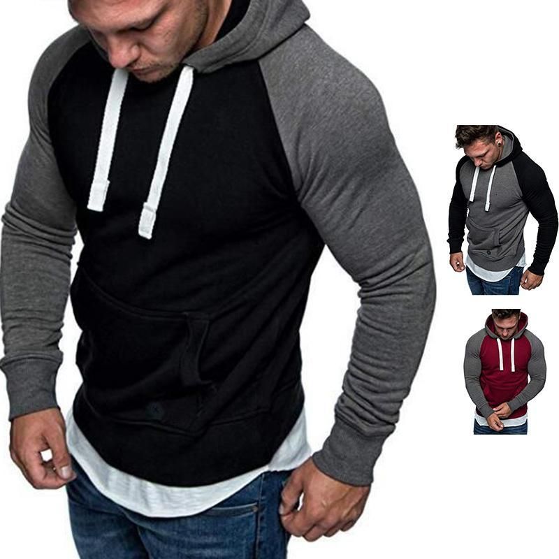 Sudadera Con Capucha O Tops Otoño Invierno Hombre Contraste Sudadera Con Capucha O Tops Otoño Invierno Hombre Contraste