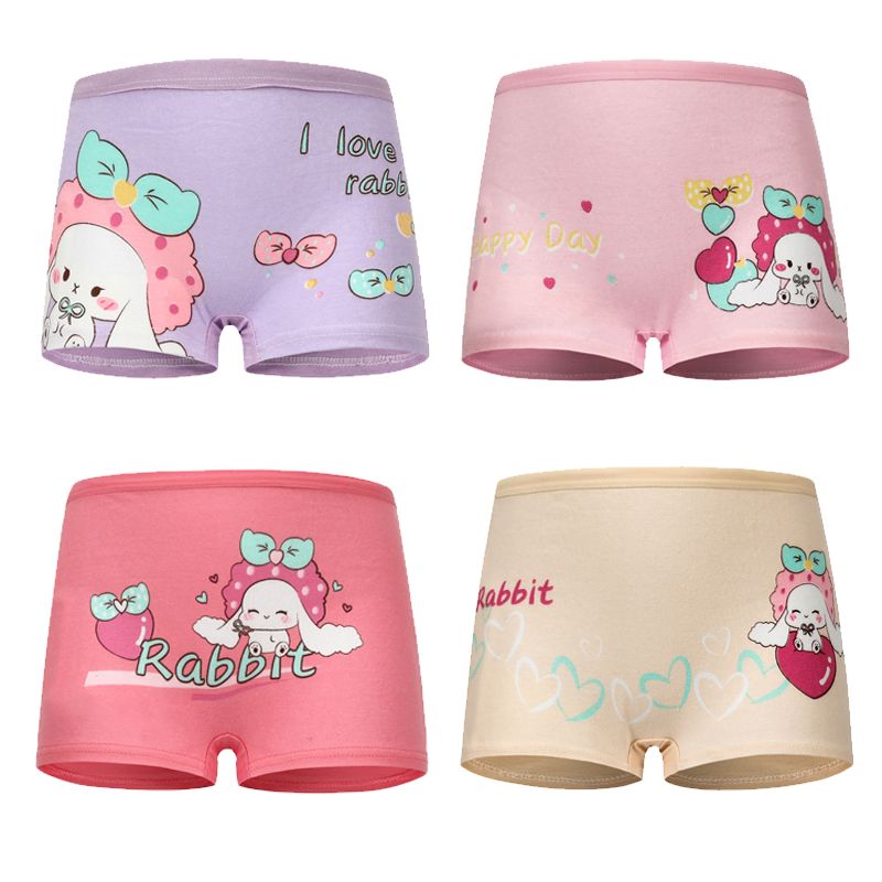 Soft And Cute Cat Pattern Childrens Kidley Panties High Quality Cotton