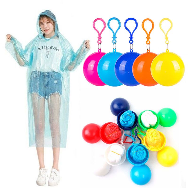 Portable Raincoat Balls Women Men 