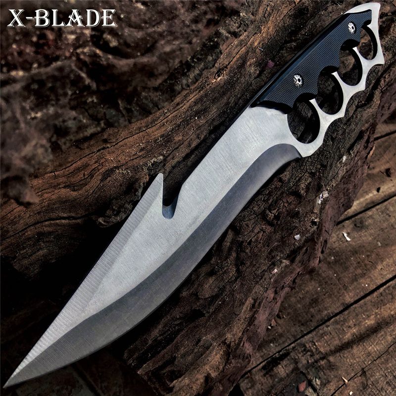 Multifunction MILITARY Tactical Full Tang Fixed Blade Bowie Knife ...