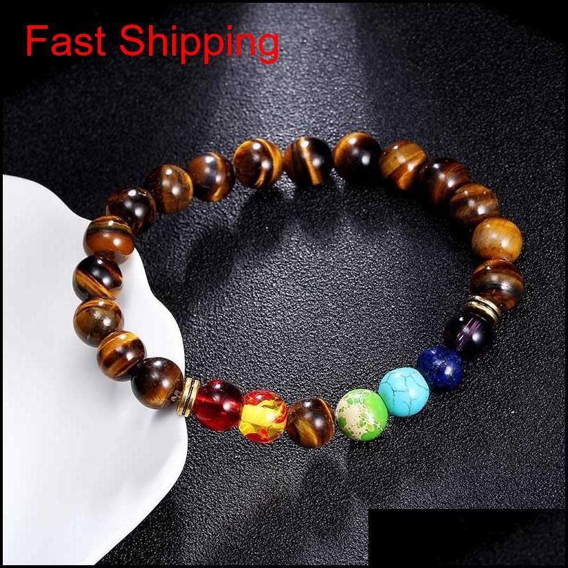 Tiger Tiger 7 Colores Pulsera De Chakra Pulsera Yoga Balance Tiger Tiger 7 Colores Pulsera De Chakra Pulsera Yoga Balance