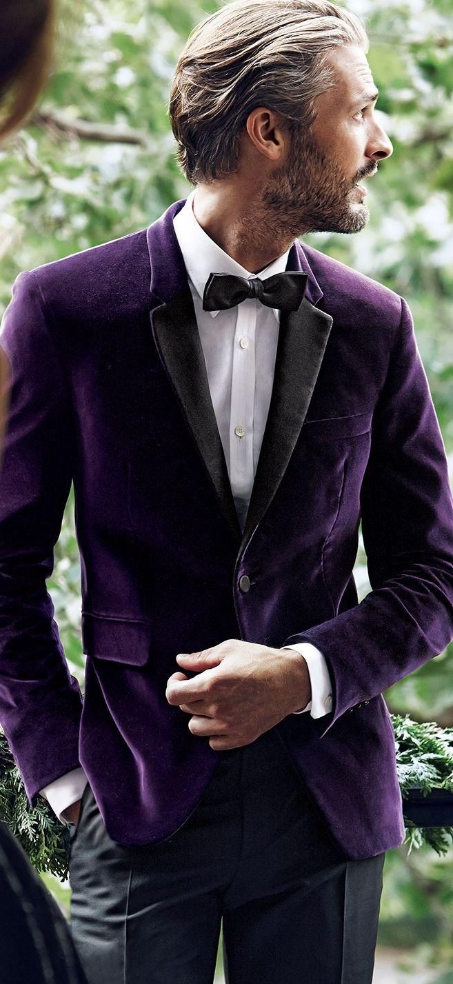 Purple velvet dinner jacket hotsell
