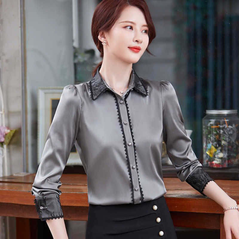 Compra Camisas Para Mujer Blusas Blusas CAMISEA GRADA MUJER LEACE CAMPO DE  PATHWORK DISEÑO GRANDO GRANDO NUEVO OTOÑO DE MANGULA LARGA FORMAL FORMAL  BLOUSES OFICINA DE LADRES TOPS TOPS Barato | Entrega