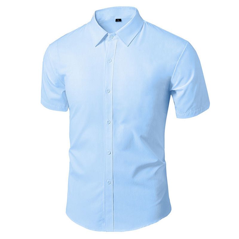 Camisa azul homens