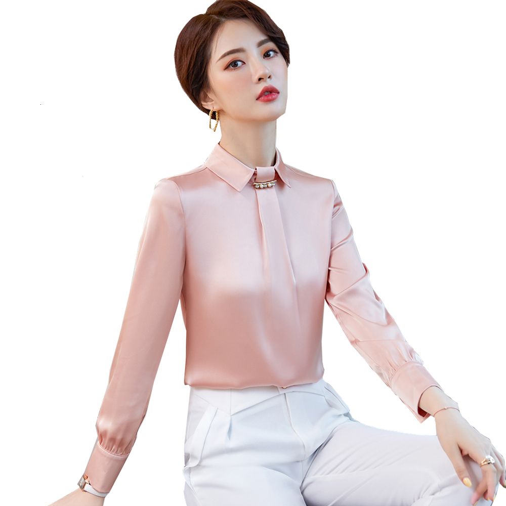 Compra Blusas De Las Mujeres Camisas 2021 Fashion Damas Seda Trabajo De Seda  Mujeres Últimas Tops Formal Rosa Amarillo Blanco S 5XL ZSBE Barato |  Entrega Rápida Y Calidad | Es.Dhgate
