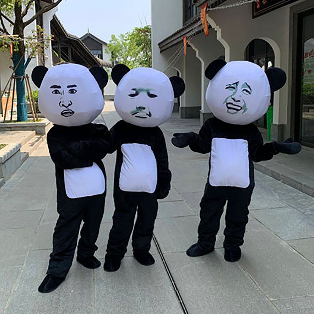 Mascot doll costume New Funny Panda Mascot Costume Halloween Christmas  Birthday Party Animation Bear Costumes Mascot costume