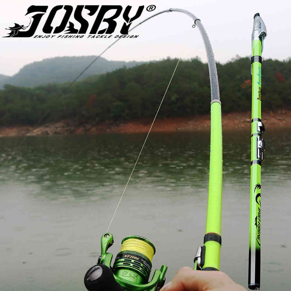 Josby Carbon Fiber Fishing Rod, 3,6m, 4,5 m, 5,4 m, 6. Matare, Ultralätt rullstol, bärbar teleskopisk saltlösning / färskvattenslinga