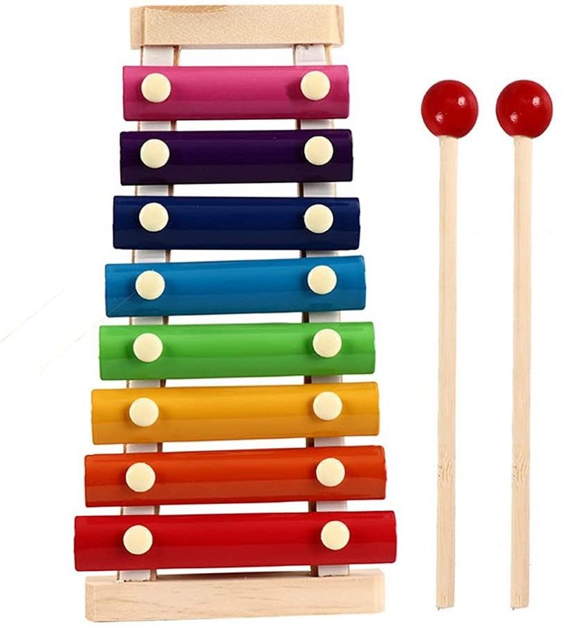 8 tone Xylophone Educational Musical Toy Baby Kids Wooden Initiation Toys 
