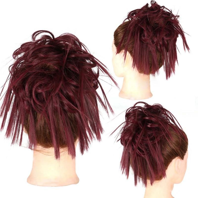 Hair Clips & Barrettes Synthetic Messy Fluffy Bun Tousled Hairpiece Elastic Band Chignon Scrunchie Extensions Bow For Women Hair Clips & Barrettes Synthetic Messy Fluffy Bun Tousled Hairpiece Elastic Band Chignon Scrunchie Extensions Bow For Women