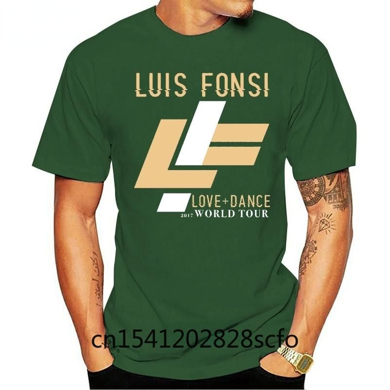 De Beste Kwaliteit T Shirts T Shirts Mannen T Shirt Luis Fonsi Love + Dance  Tour Print Grafische Shirts Vrouw Tshirts O Hals Katoen Tegen Een Goedkope  Prijs, Online T Shirts Voor