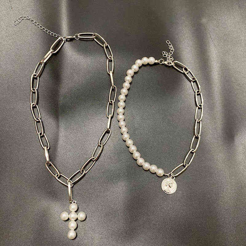 Cross Pearl Silver