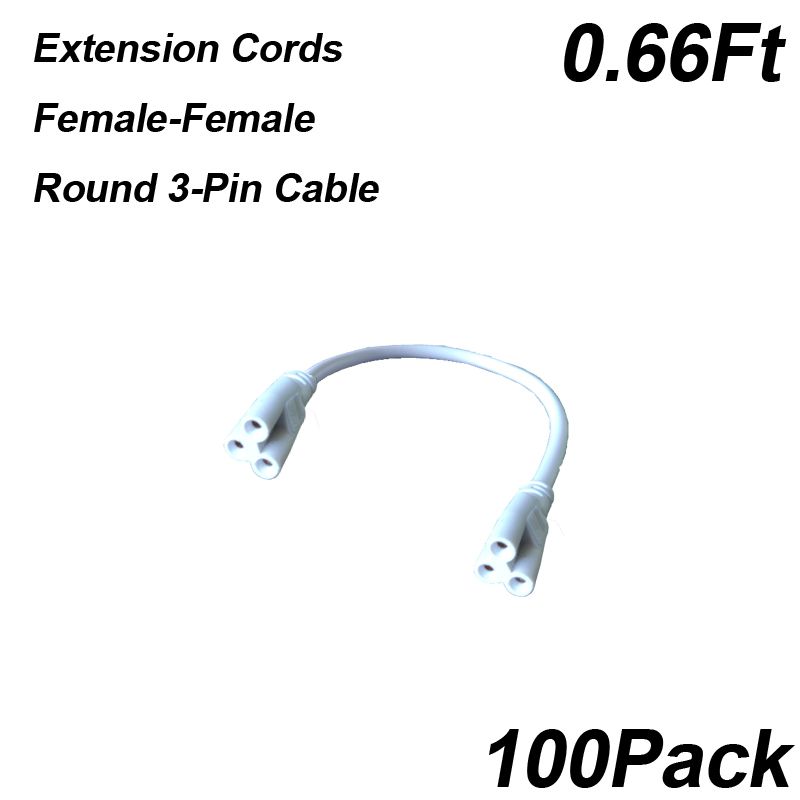 0.66Ft Female-Female Extension Cord