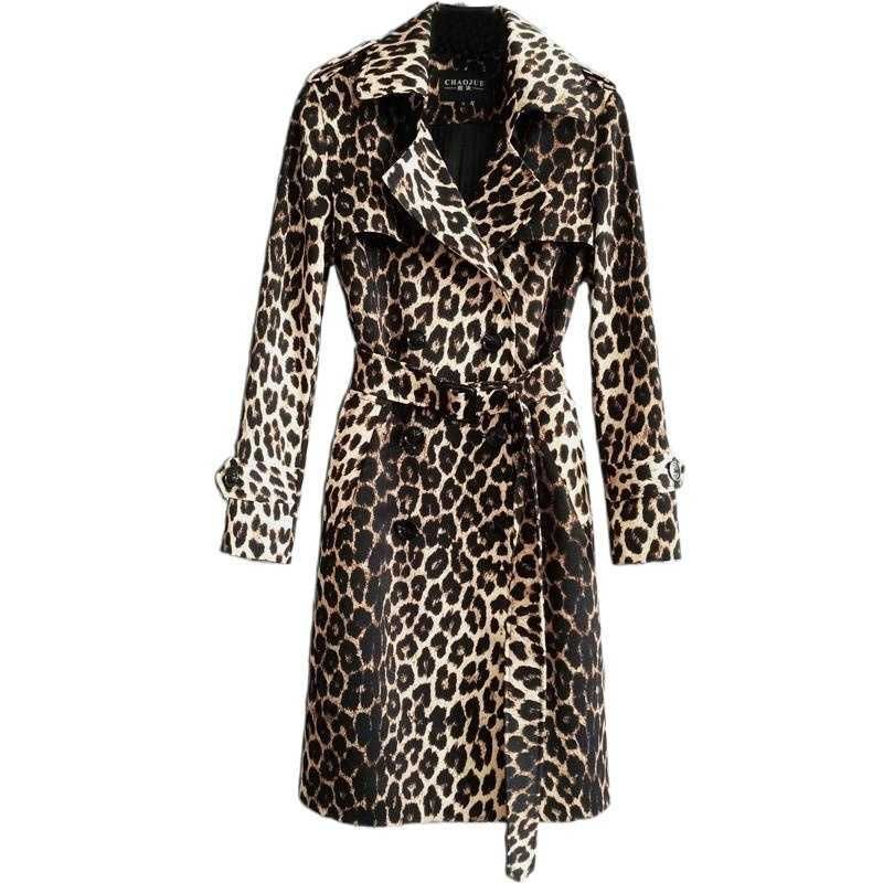 Compra Leopard Print Trench Coat Womens 2021 Primavera Y Otoño Nueva Moda De Manga Larga X1027 Barato Entrega Rápida Calidad Es Dhgate Compra Leopard Print Trench Coat Womens, Vertigo Paris Trench Coat Animal Print